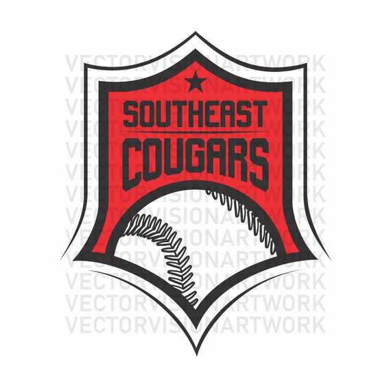 Baseball Softball Graphic Template Vector Sports Clipart Etsy