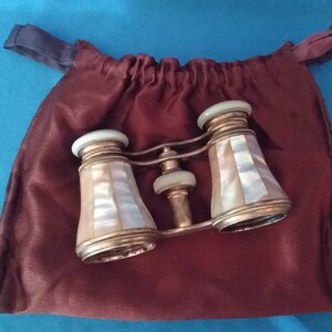 Vintage C.D. Peacock Mother of Pearl Opera Glasses