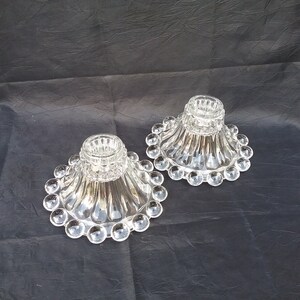 Boopie/Berwick Bubble Glass Candle Holders are by Anchor Hocking- Set of 2