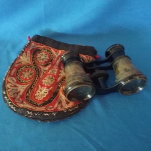Vintage Small Binoculars with the Making as Laval, Paris on the Eye Piece