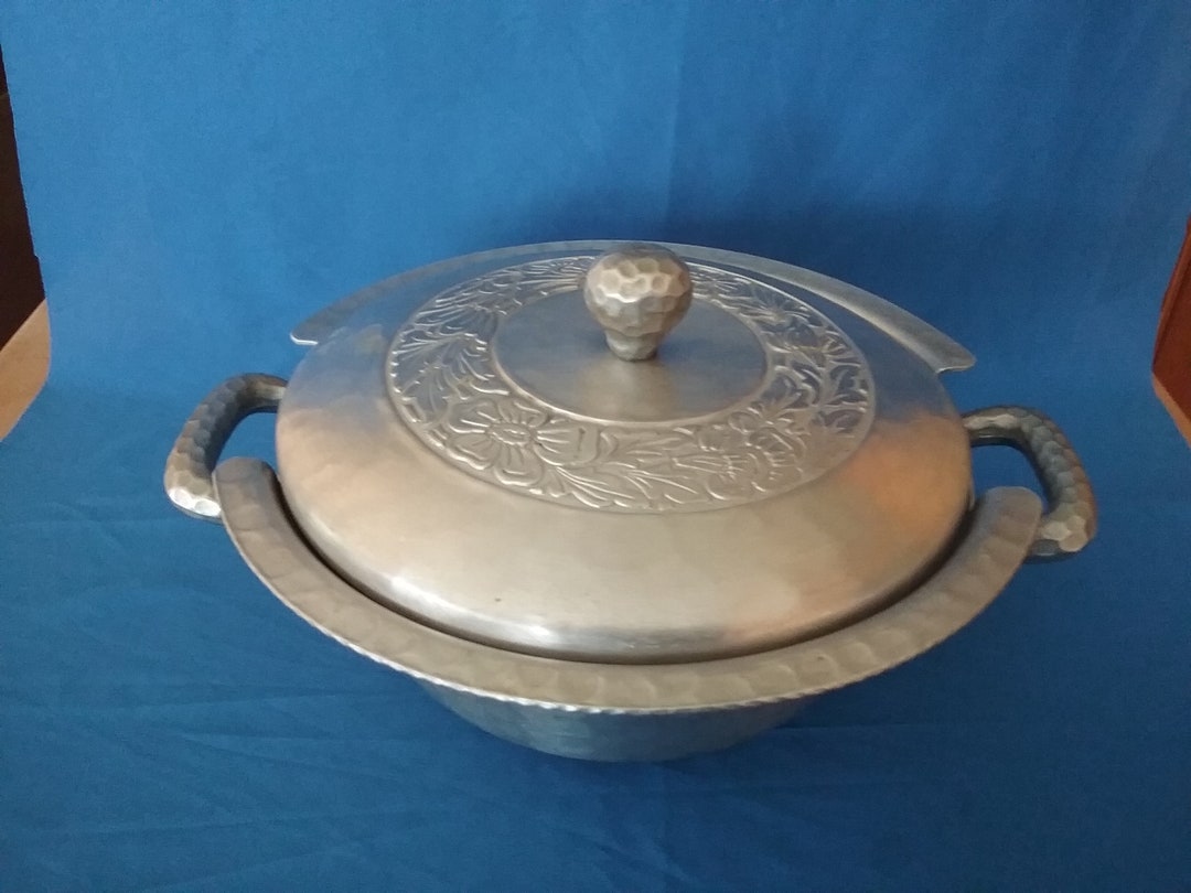 Hand Everlast Hammered Aluminum Double Handled Etsy