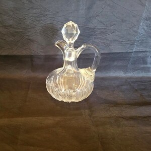 American  Brilliant Cut Glass Crystal ABP Oil Vintager Cruet