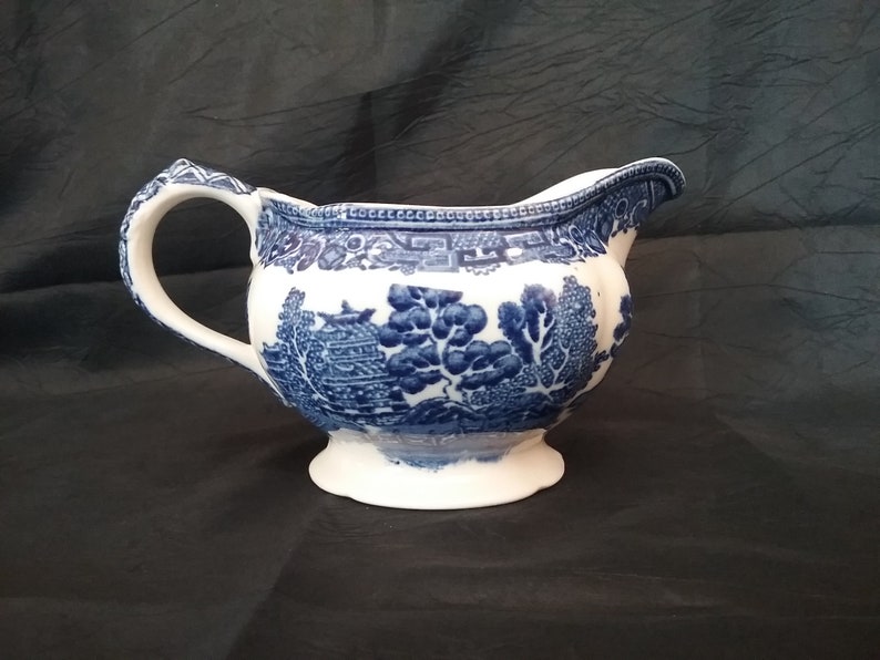 Vintage Willow Ware Creamer old Willow Made in England Etsy