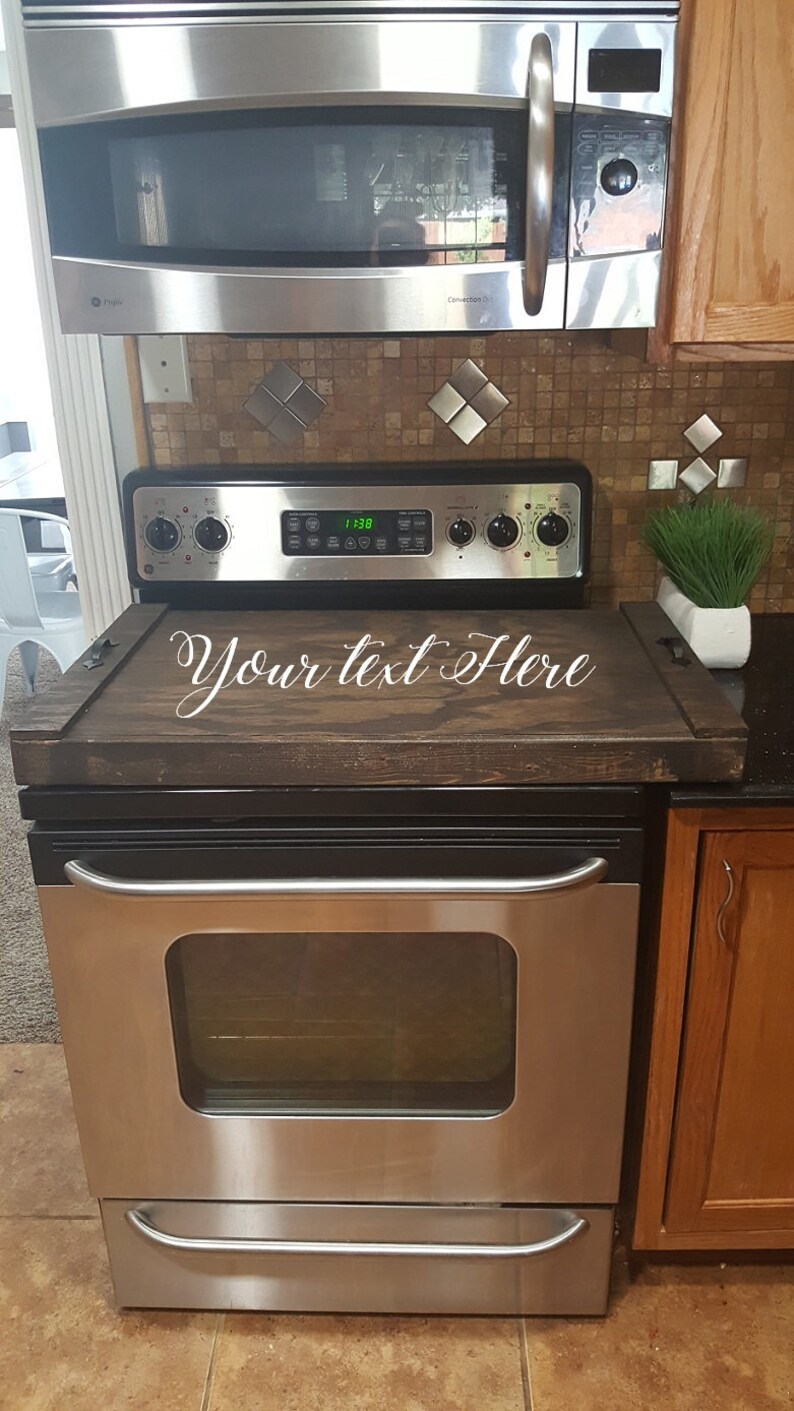 Gas Stove Cover Tray Wooden Tray For Stove Top Stove Cover Etsy