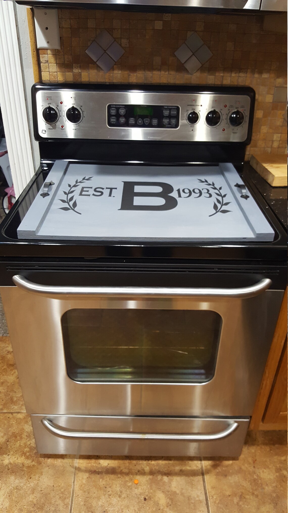 Gas Stove Cover Tray Wooden Tray For Stove Top Stove Cover Etsy