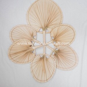 Palm Fan Pattern Set of 6 Palm Dried Fans, Wall-hanging Fans, Woven Fan, House ...