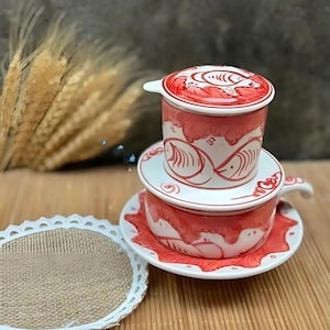 Coffee Phin Filter, Vietnamese Aluminum Anode Coffee Phin Filter, Vietnamese Coffee Dripper, Free Laser Engraving, High-Quality Stainless