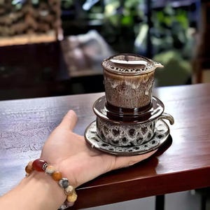 Coffee Phin Filter, Vietnamese Aluminum Anode Coffee Phin Filter, Vietnamese Coffee Dripper, Free Laser Engraving, High-Quality Stainless