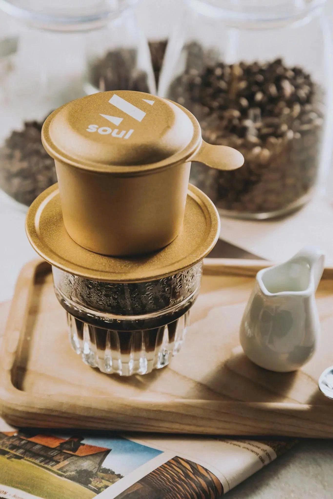 Coffee Phin Filter, Vietnamese Aluminum Anode Coffee Phin Filter, Vietnamese Coffee Dripper, Free Laser Engraving, High-Quality Stainless