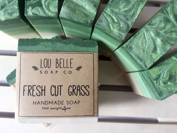 fresh cut grass soap