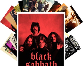 Deep Purple 9 Photo Rock Band Print Heavy Metal Black and White Music Poster