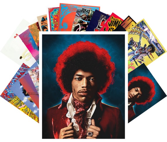 Carte Postale 24pcs Jimi Hendrix Vintage Posters Movies Comic Artwork