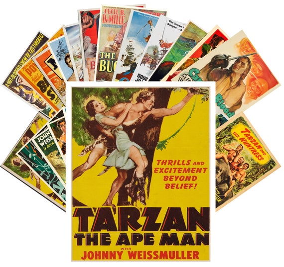 Postcard Set 24pcs Rock n Roll Movies Vintage poster