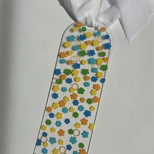 Flower bookmark, cute flower bookmark, floral bookmark, handmade bookmark