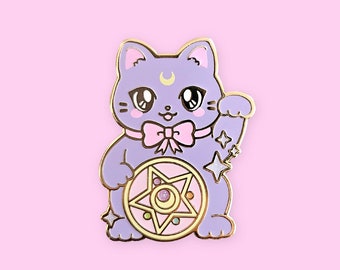 Lucky Cat Enamel Pin