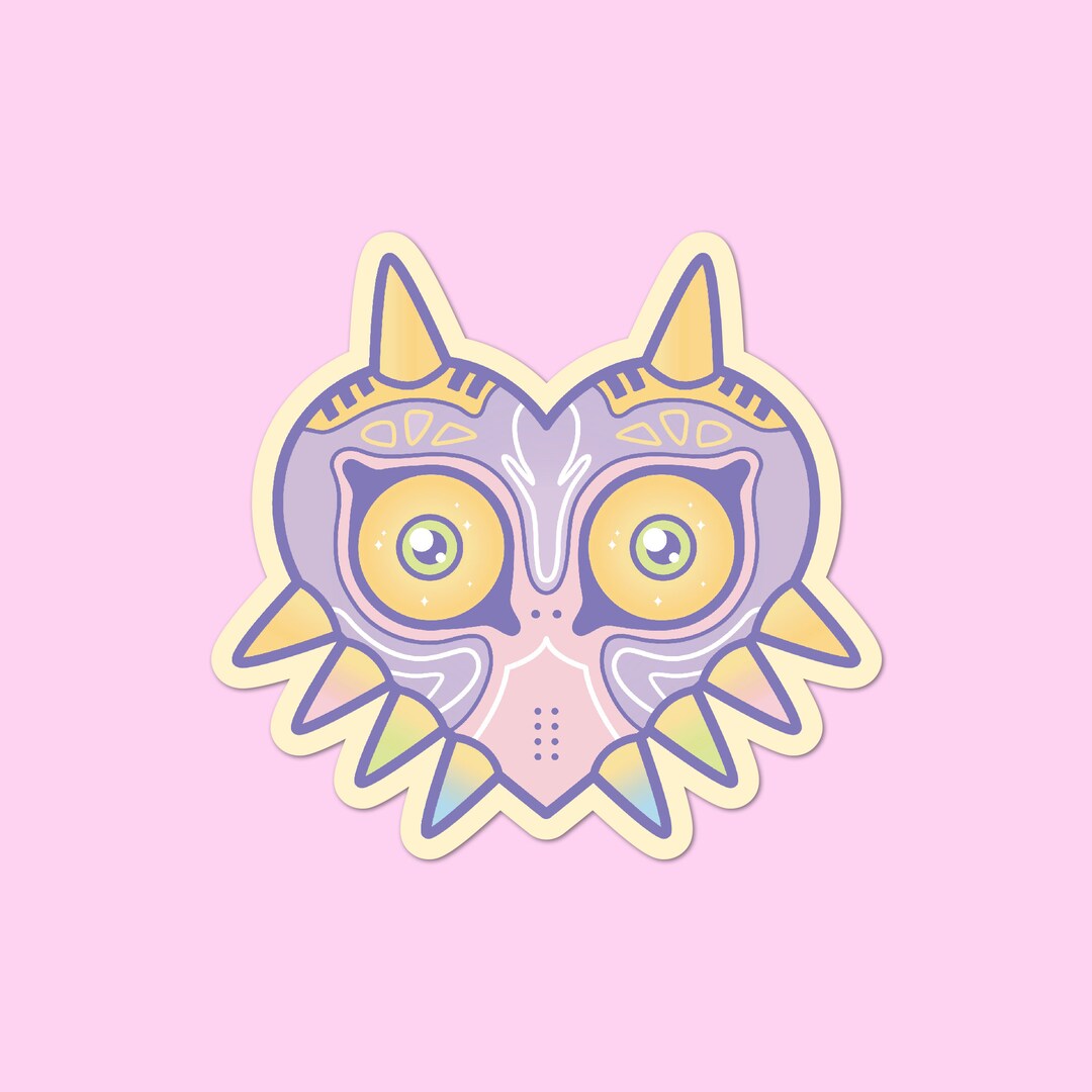 Pastel Mask Sticker Etsy