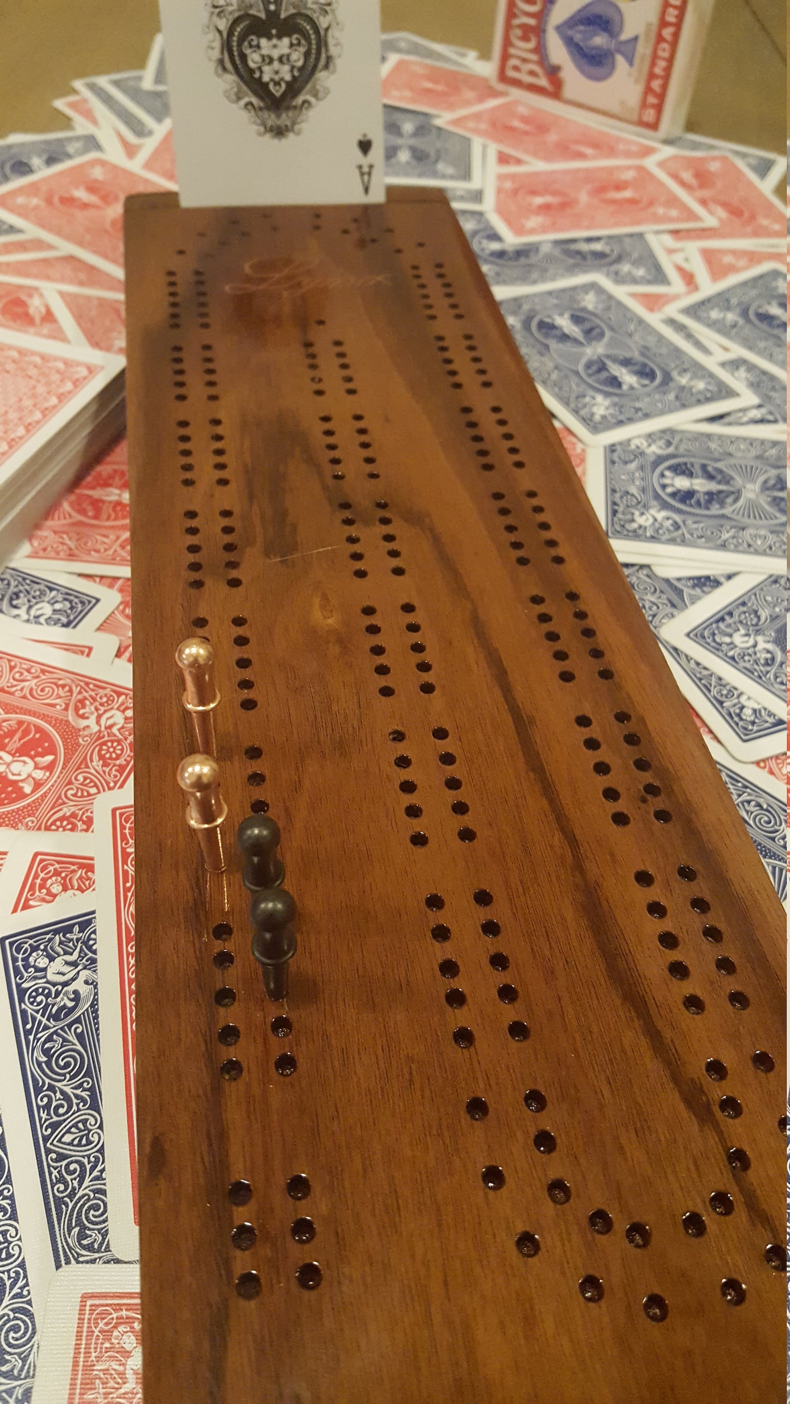 Hand made cribbage board | Etsy