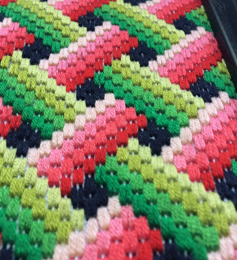 Bargello Needlepoint 3D Florentine Long Stitch Framed Original Etsy UK