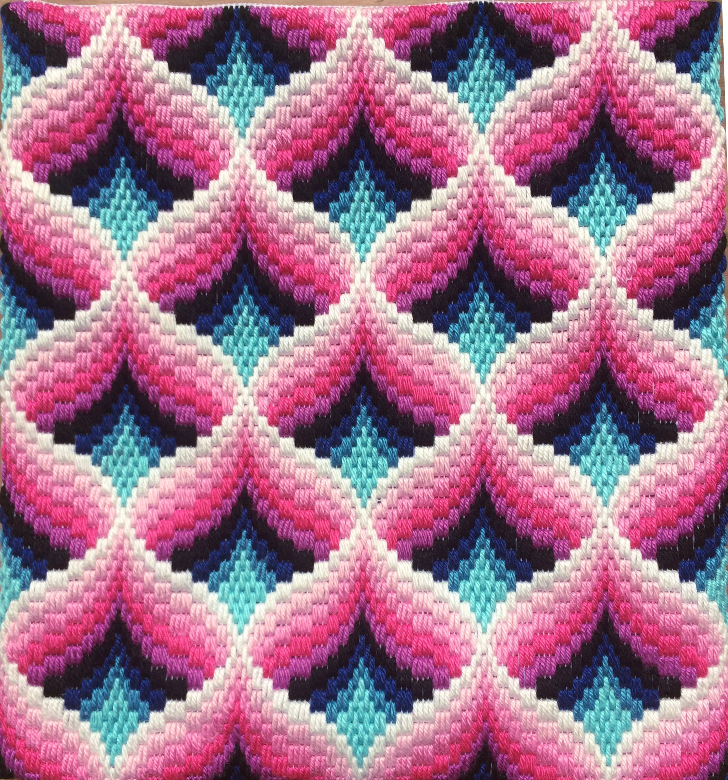 Bargello Needlepoint Florentine Long stitch Original handmade Etsy
