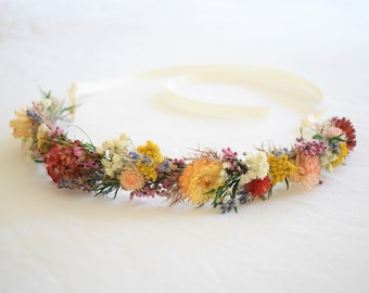 Custom Dried Flower Crowns for Weddings & Events, Personalized Dried Flower Crowns. Bridal Crown, Bridesmaids, Flower Girl, Baby Crown