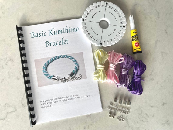 Kumihimo Starter Kit. Jewellery Making Kits, Bracelet Making Kits,  Jewellery Starter Kit, Kumihimo Starter Kits, Gifts for Her, Kumihimo Kit 