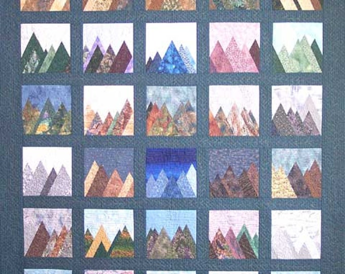The Blue Range Quilt - Etsy