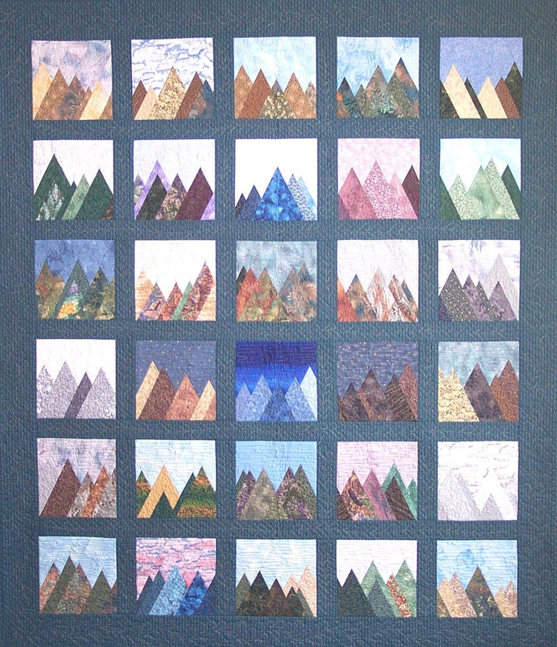 Quilt Pattern Rocky Mountain Gallery Etsy
