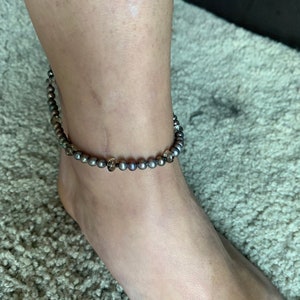 Freshwater pearl anklet