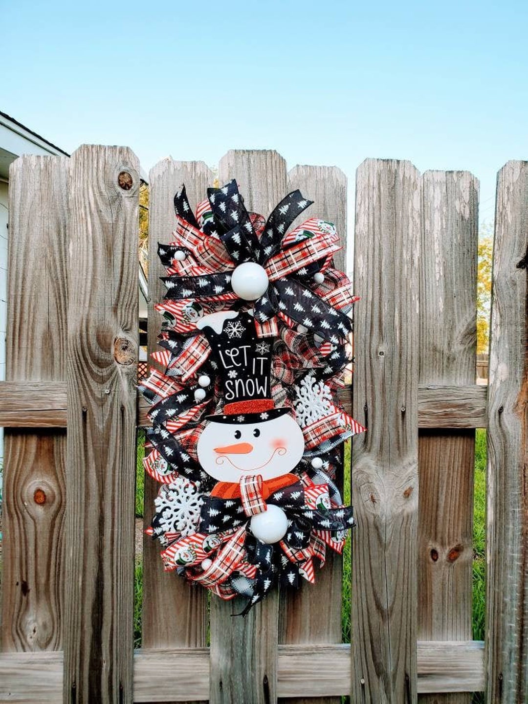 Swag De Noël Avec Nœud Artificiel Lumineux - Baies Rouges à Suspendre