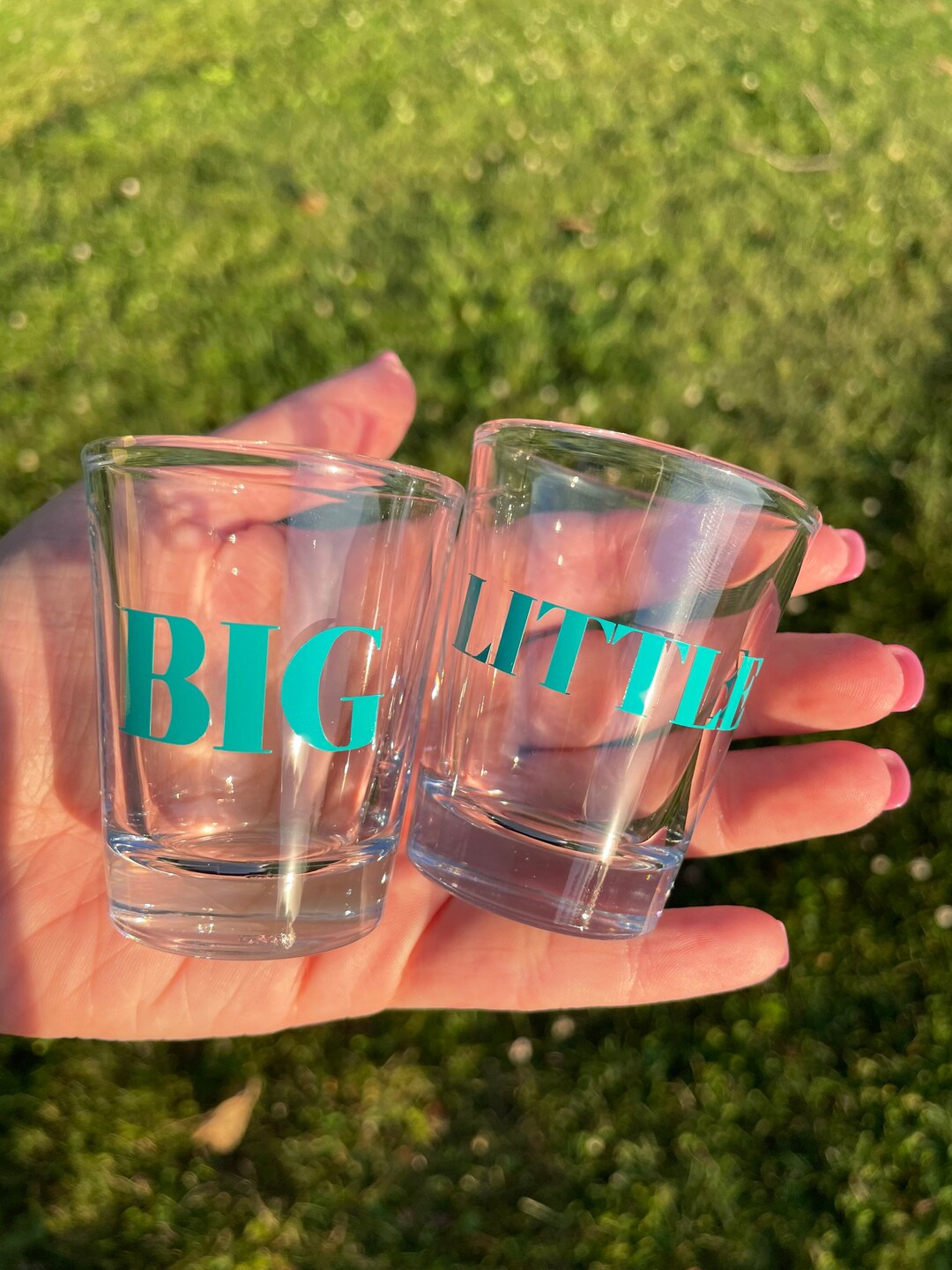 Big Little Shot Glass Big Little Reveal Sorority Gift Greek Life Etsy
