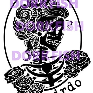 Weirdo Skull, instant download PNG