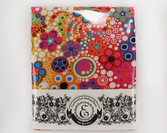 Fat Quarter - Regenboogcirkels en -punten