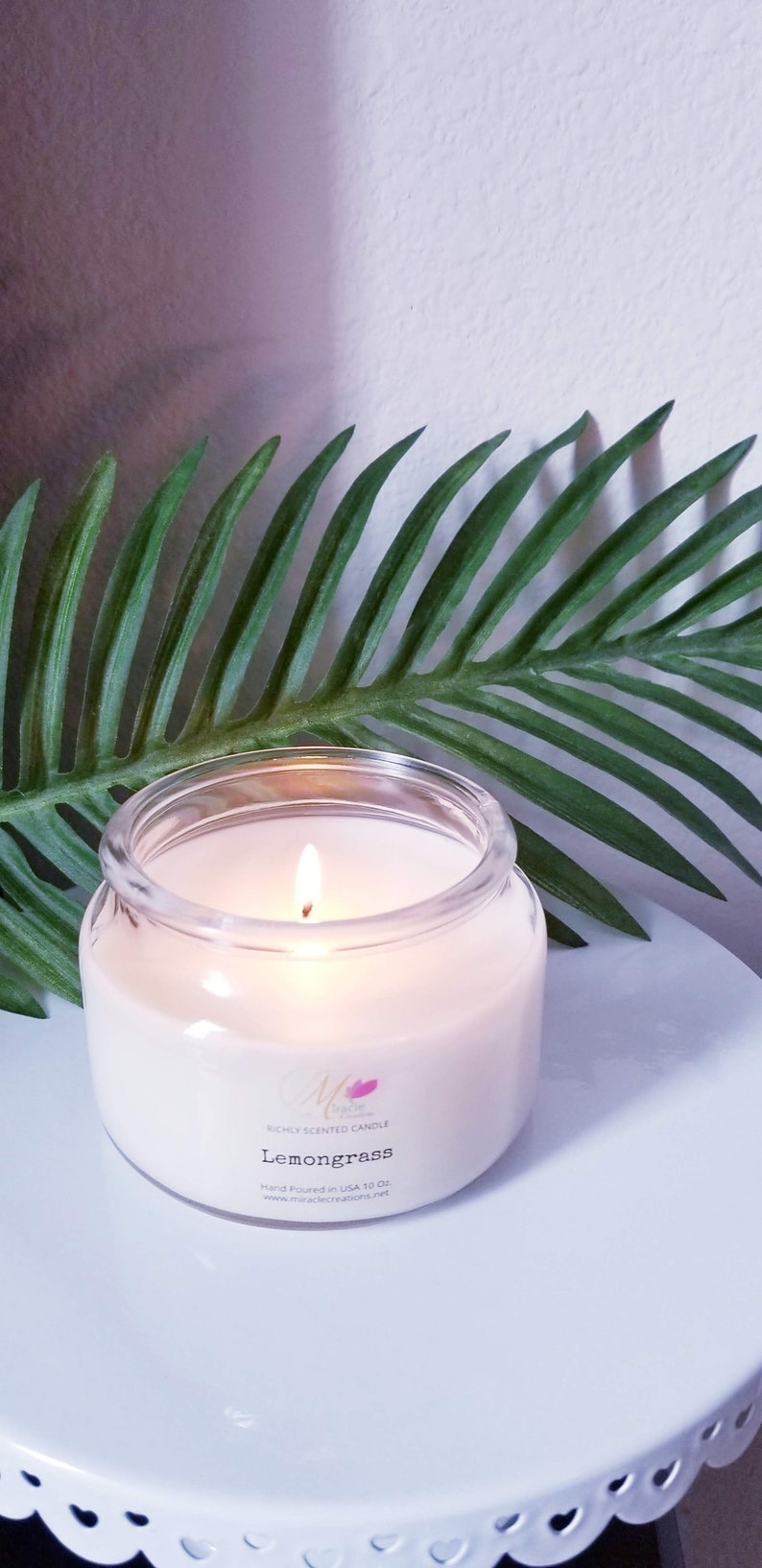 Lemongrass Scented Candle Etsy