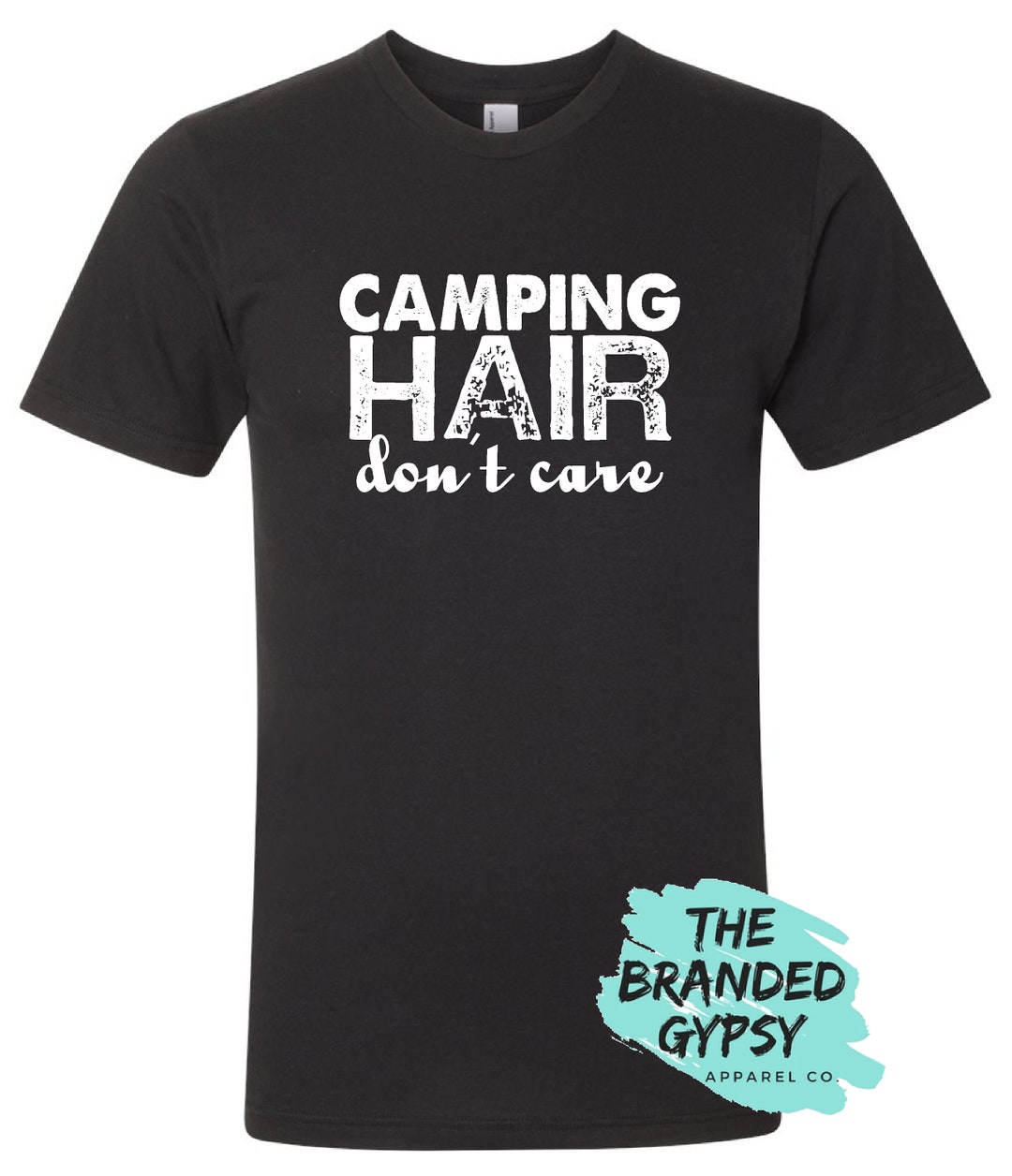 Camping Hair Don't Care Shirt/tank/transfer Etsy UK