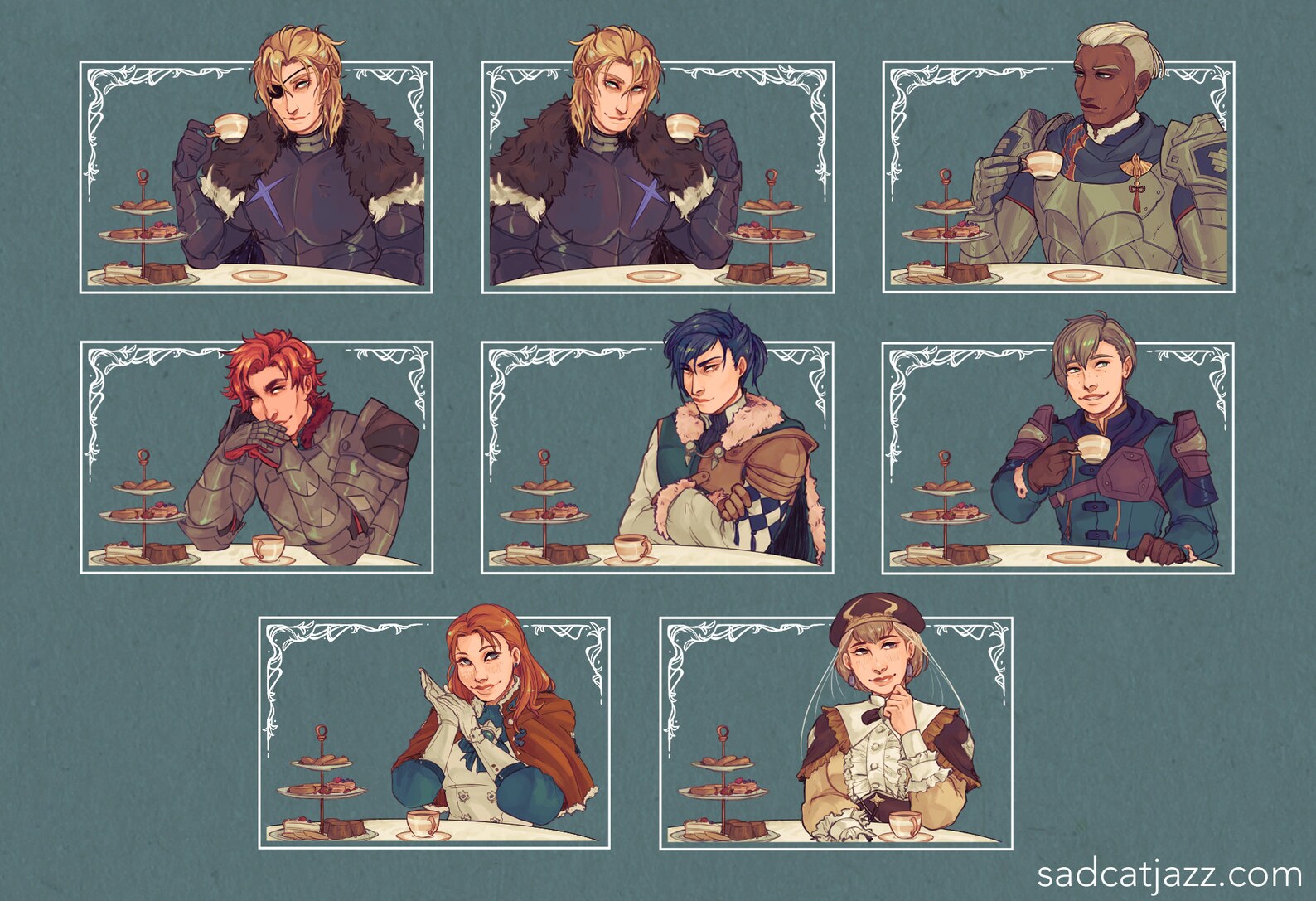 Fire Emblem Three Houses Tea Time Acrylic Viewfinder Keychain Etsy