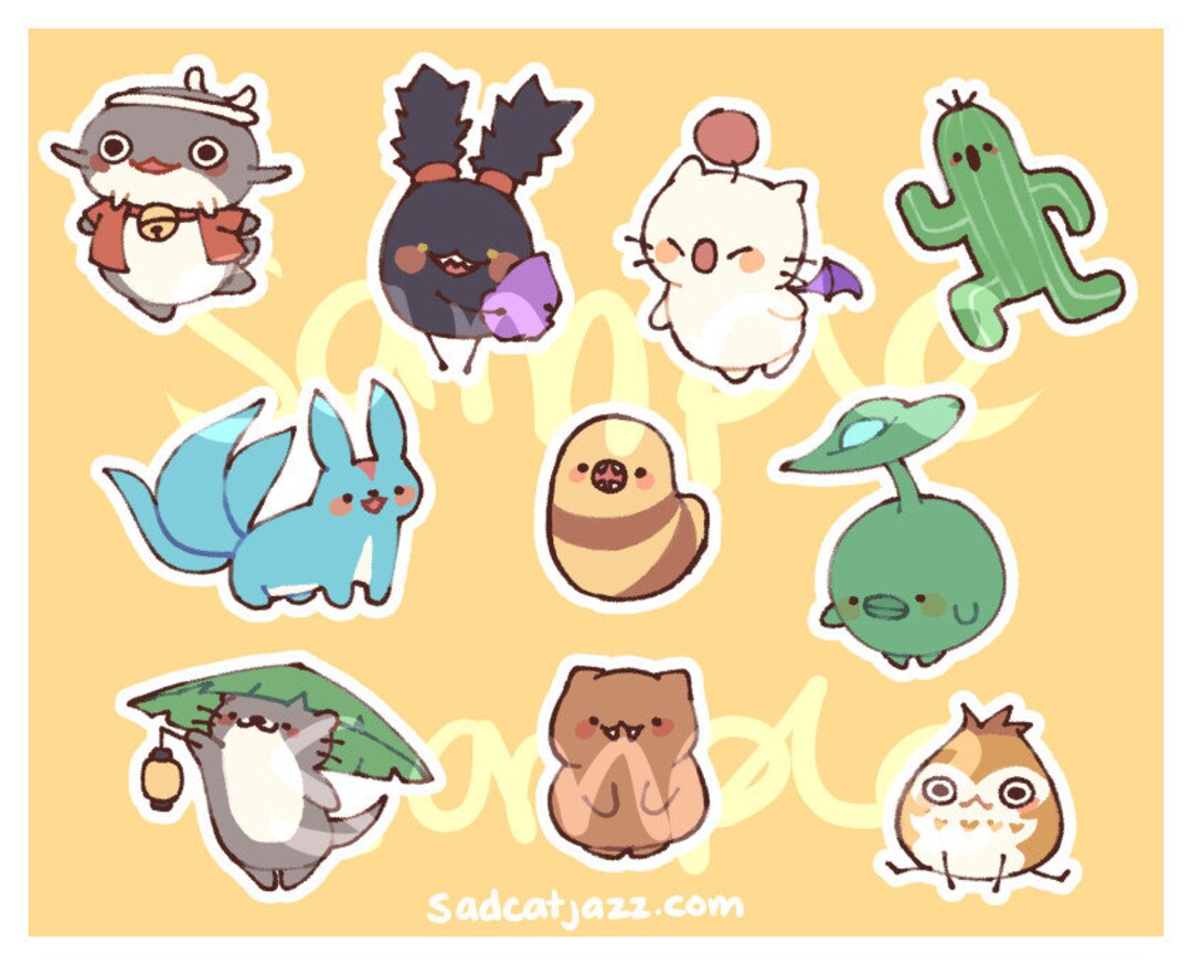 FFXIV: Minion Sticker Sheet - Etsy