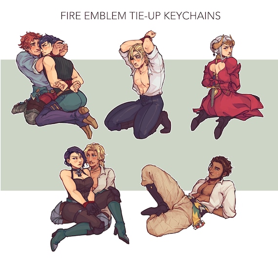 pic Dimitri X Felix X Sylvain fire emblem three houses sylvain felix sylvix dimitri edelgard claude shamir catherine earphone wrap keychain