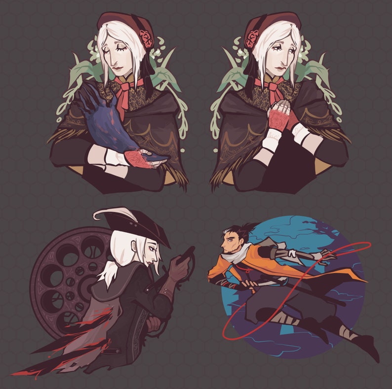 Bloodborne & Sekiro Charms Keychains the Doll Lady Maria Etsy