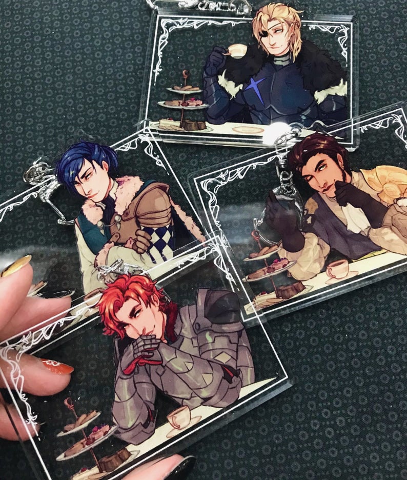 Fire Emblem Three Houses Tea Time Acrylic Viewfinder Keychain Etsy