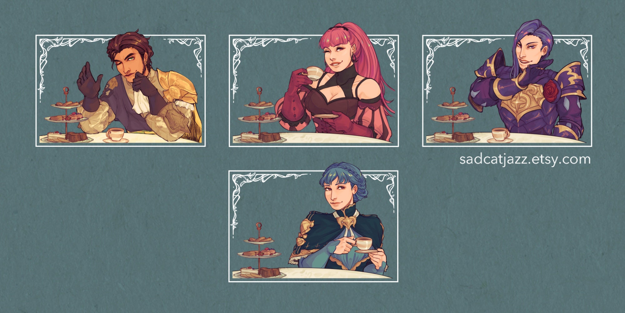 Fire Emblem Three Houses Tea Time Acrylic Viewfinder Keychain Etsy