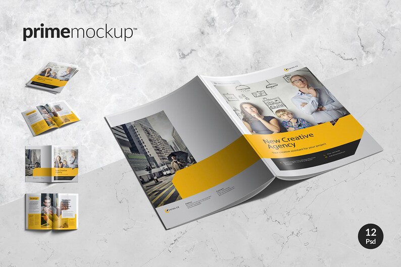 Download A4 Portrait Brochure Mockup Set Catalogue Mockup Bundle | Etsy