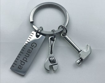 Keychain Mini Ruler Hammer Cute Hot Car Pendant Key Ring Fashion Jewellery BL 