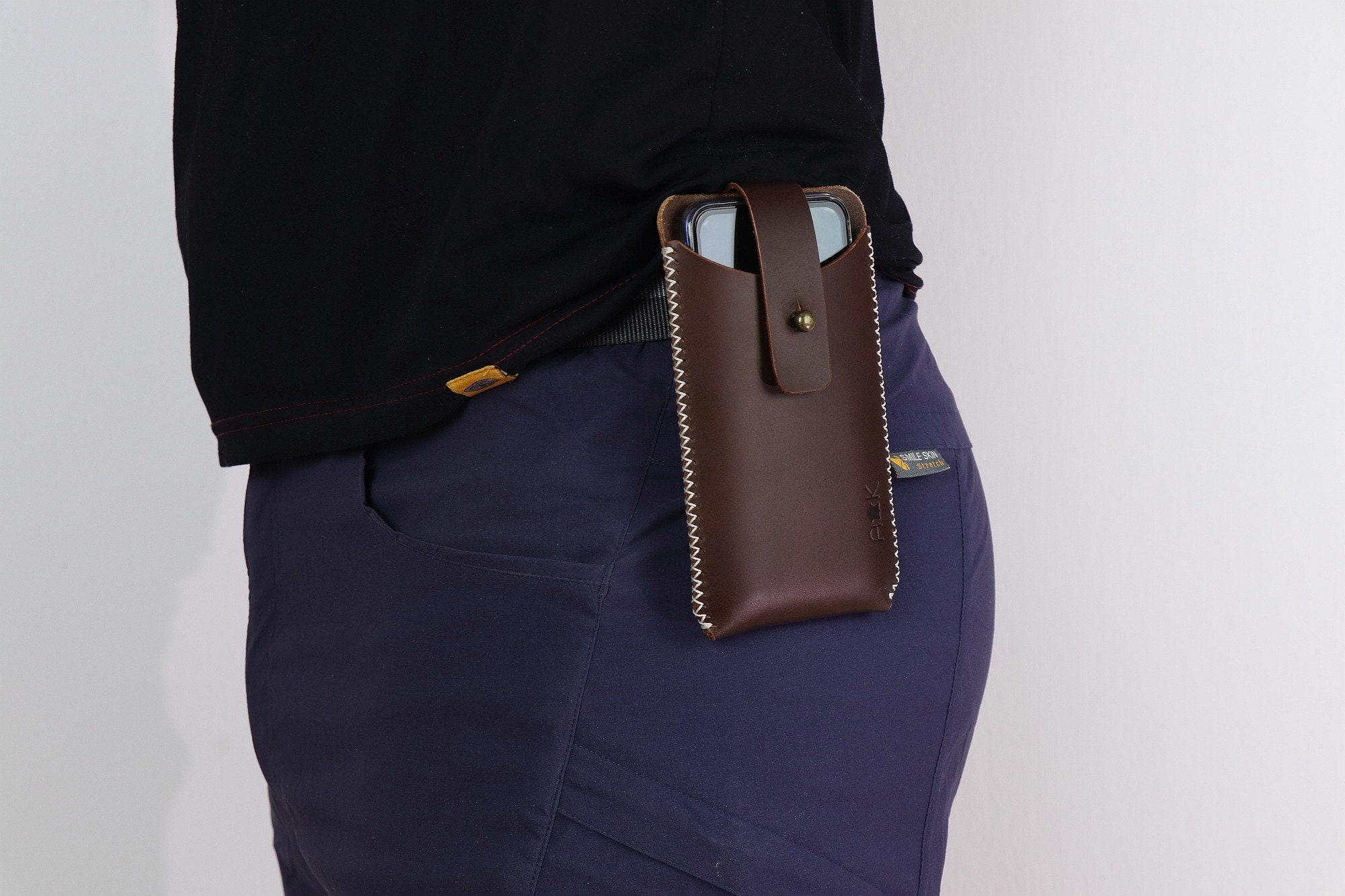 Leather phone case on belt for Apple iPhone 6/ iPhone 6 Plus/ Etsy