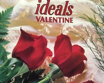 Three 1990's Valentine editions of "Ideals" magazine