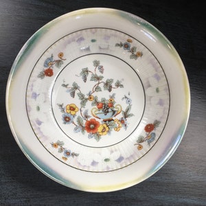 Vintage, Bavarian, Floral, Fruit and lusterware, Vegetable or Dessert sized, ceramic serving bowl