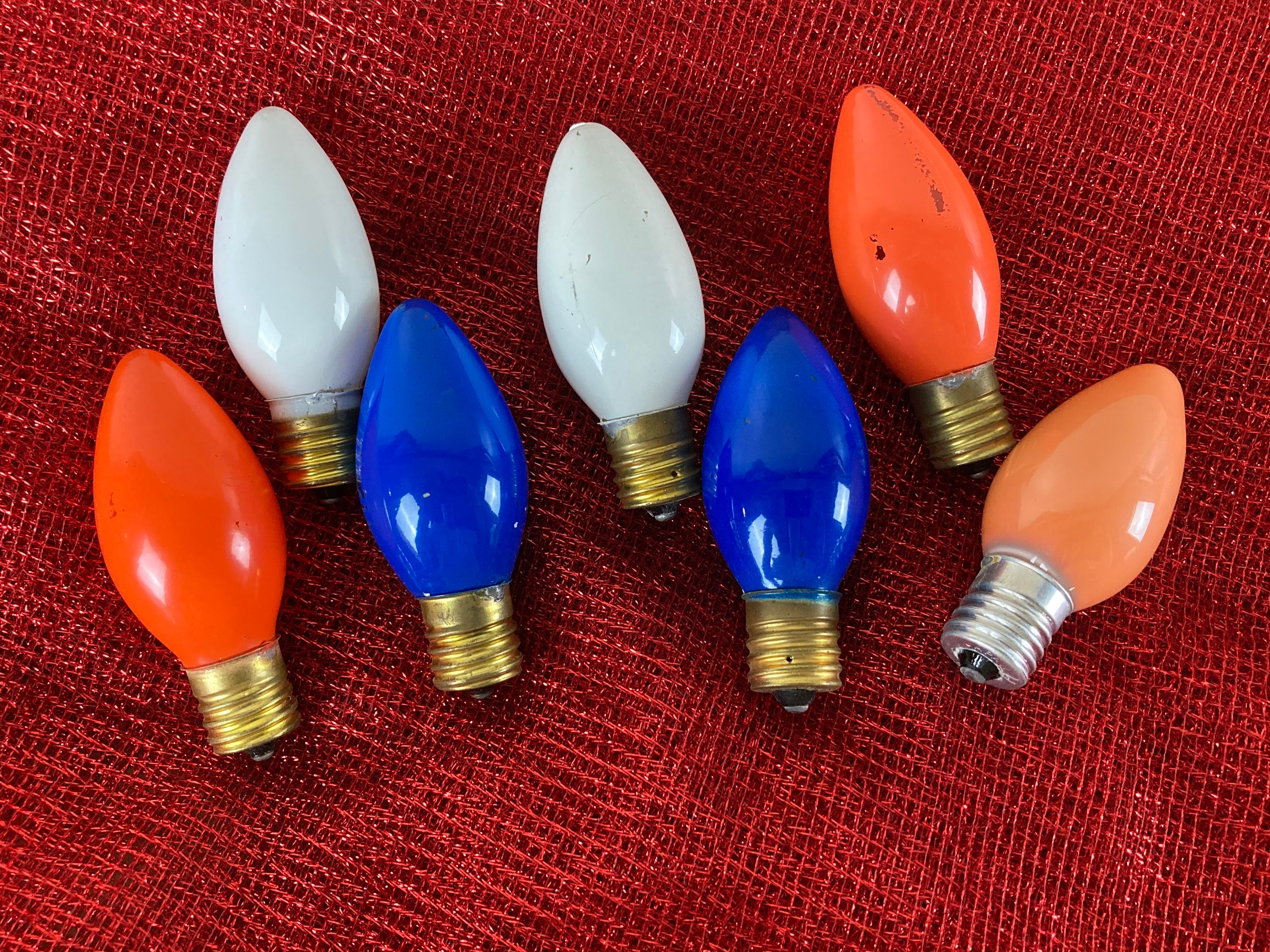 Vintage Christmas Replacement Bulbs Multicolor Not Etsy