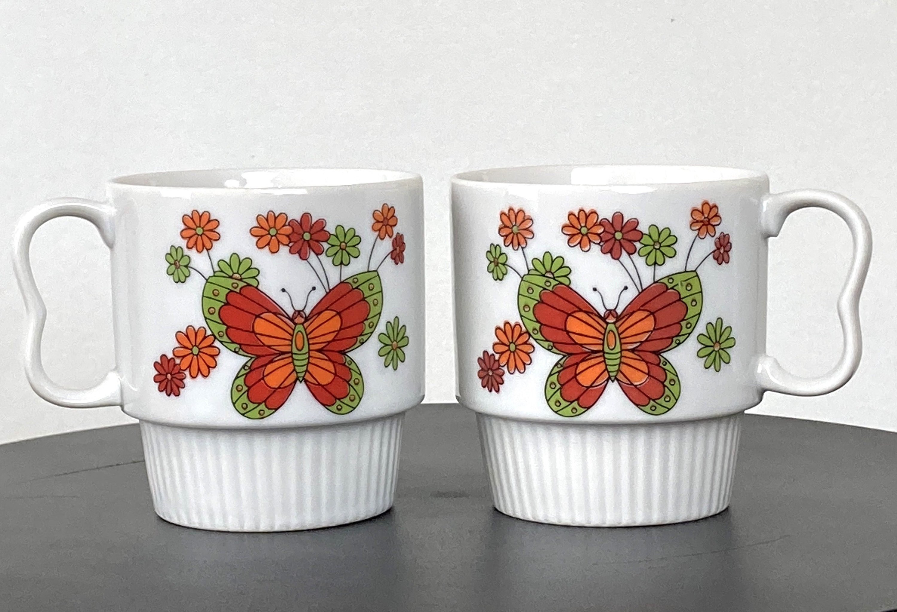 大人女性の Set Retro Stackable, Ceramic, Japan, Vintage, 2, of 小物