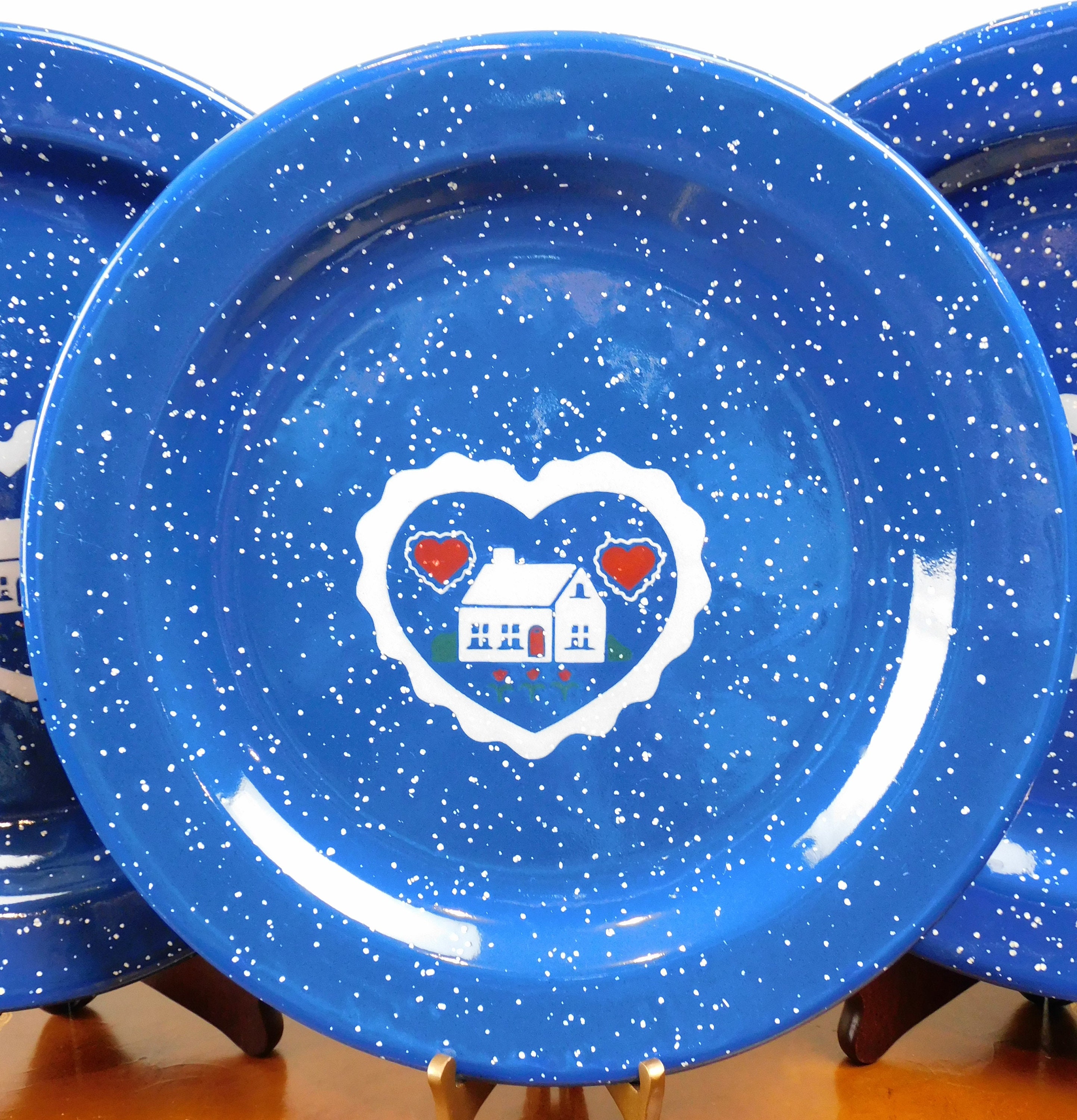 Lot de 3 linges à vaisselle bleu en polyester h30x30cm MUNDUS