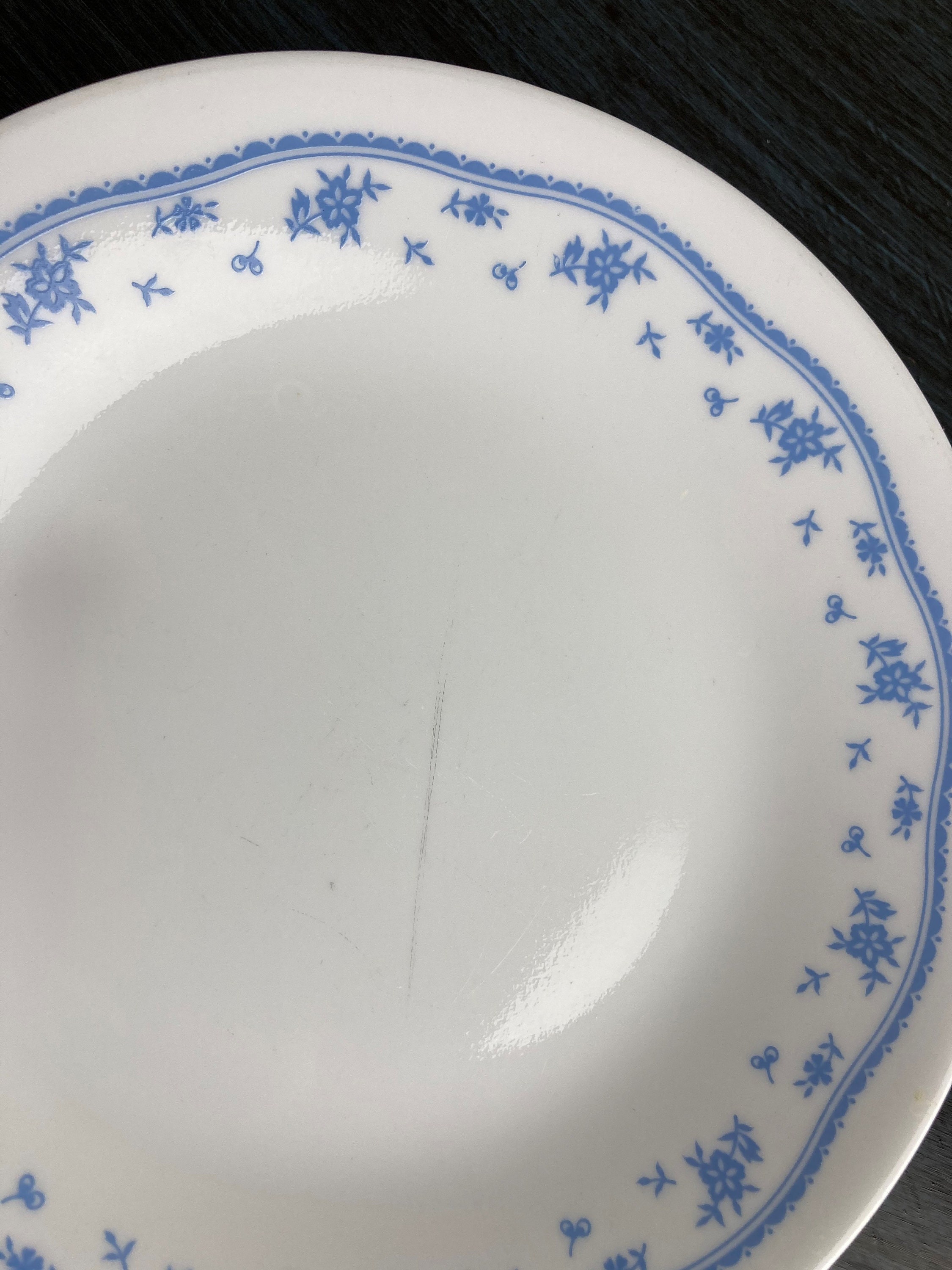 thumbnail image 2 of Corelle Morning Blue 28-oz Super Soup Bowl – 6 1/4 Inch – Delicate Floral, NR Mint 2 of 6
