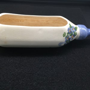 Vintage, unmarkiert, klein, Keramik, Baby-Flasche Pflanzer